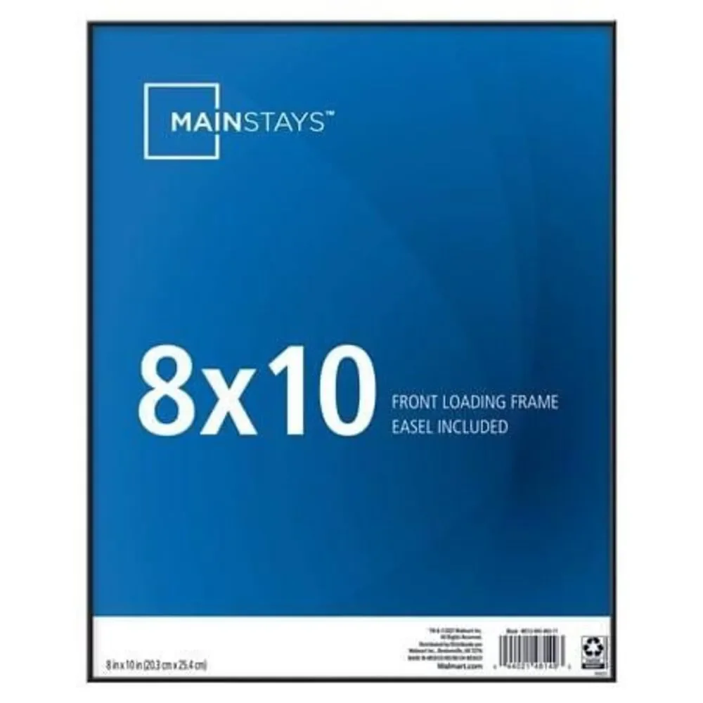 Mainstays 8x10 Front Loading Picture Frame - Black - Free Shipping